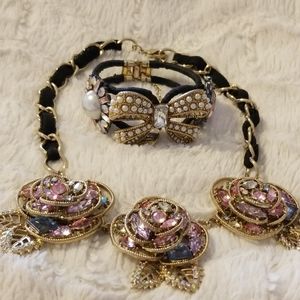 Betsey Johnson Necklace and bracelet